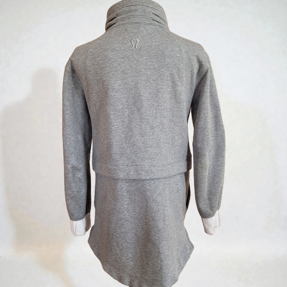 lululemon athletica Gray and White Zip Hoodie Jacket - Picture 5 of 12